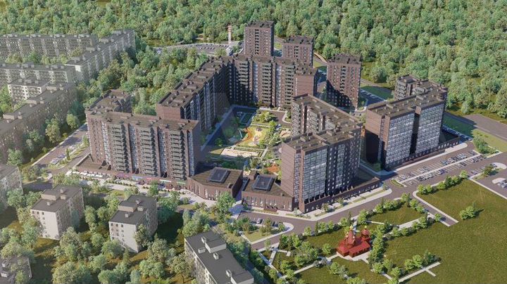 2-к. квартира, 56,2 м², 3/12 эт.