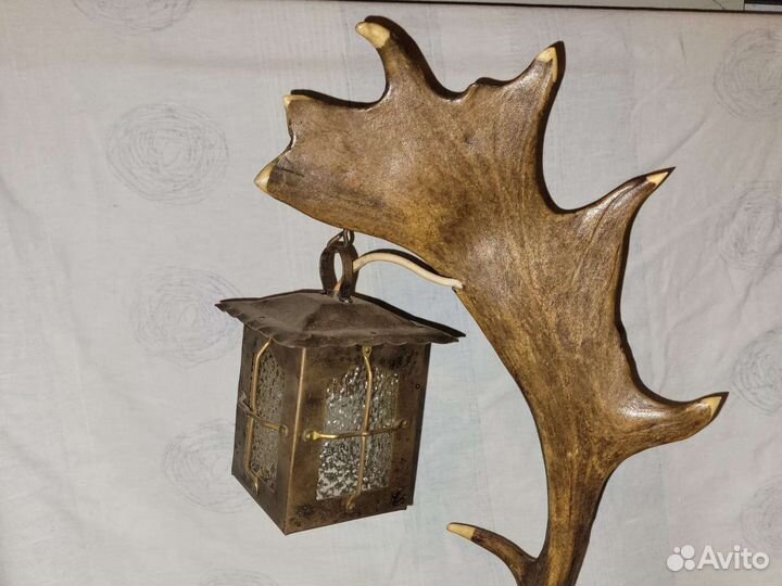 Старая Настольная Лампа-Фонарь