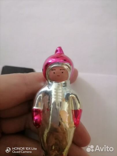 Елочная игрушка космонавт СССР