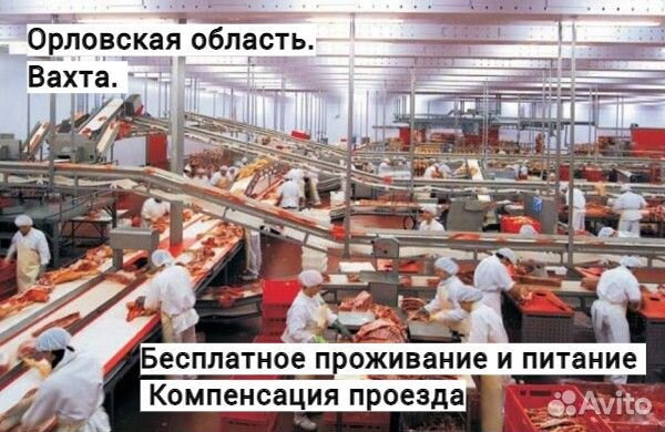 Вахта. Упаковщик. Орловская область