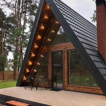 Проект A - frame 6 на 6м (+ терасса)