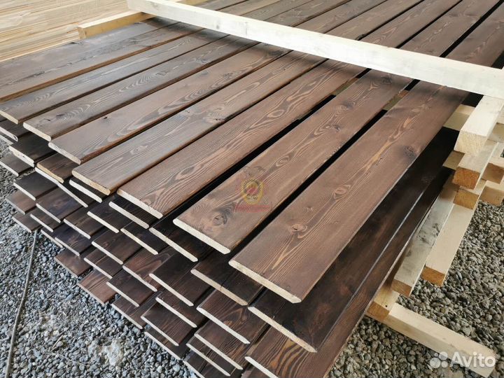 Покраска имитации бруса, вагонки