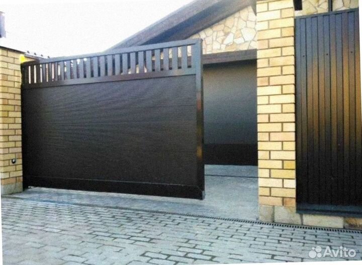 Ворота откатные алюминиевые Prestige