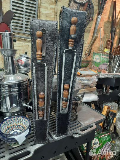 Шампура подарочные Волк, Медведь