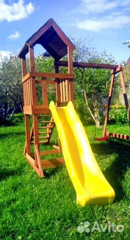 Детская деревянная площадка