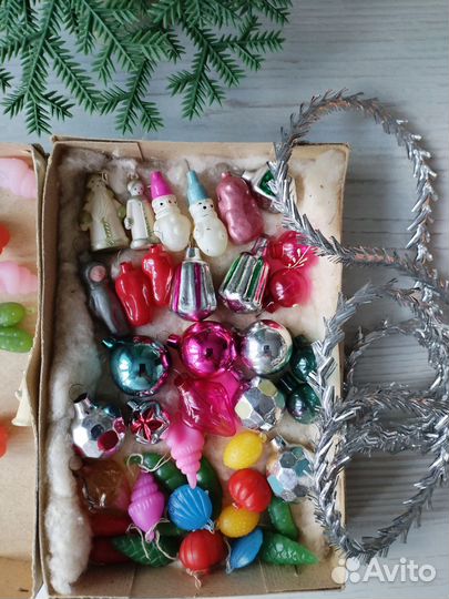 СССР набор игрушек Малютка, ёлочки малютки