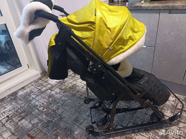 Детские санки коляска ника