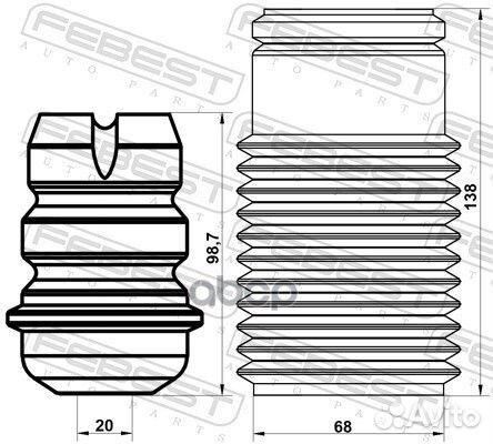 Пыльник передн амортизатора с отбойником компле