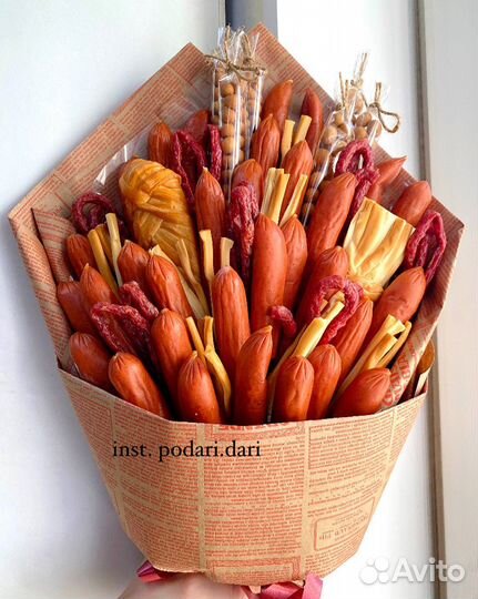 Мужской съедобный букет