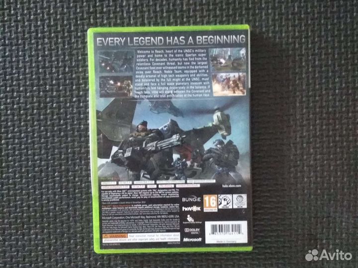 Halo 4 Reach игра Xbox 360 диск лицензия