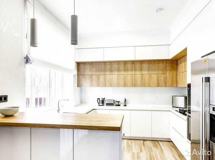 Угловая кухня с мдф фасадами