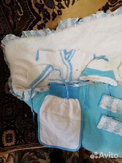 Конверт на выписку для мальчика зимний