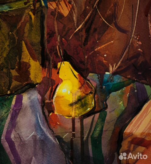 Авторский натюрморт акварель