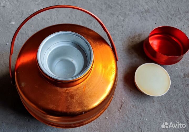 Термос пищевой алюминий 4л металл СССР Клеймо нкмз