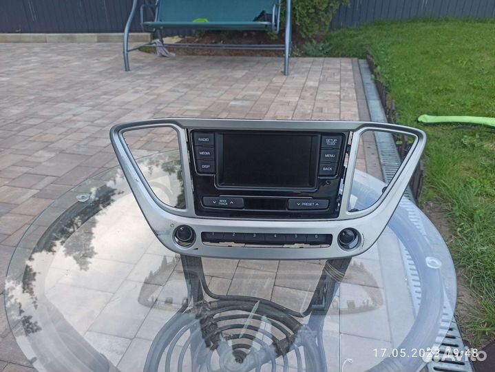Штатная магнитола на hyundai solaris 2