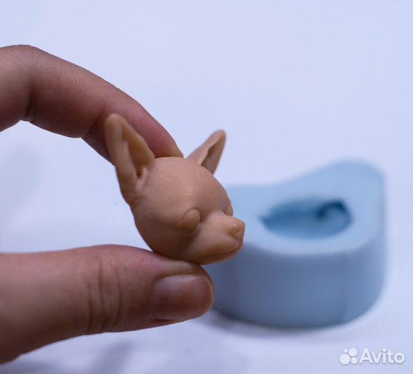 Силиконовый молд лицо