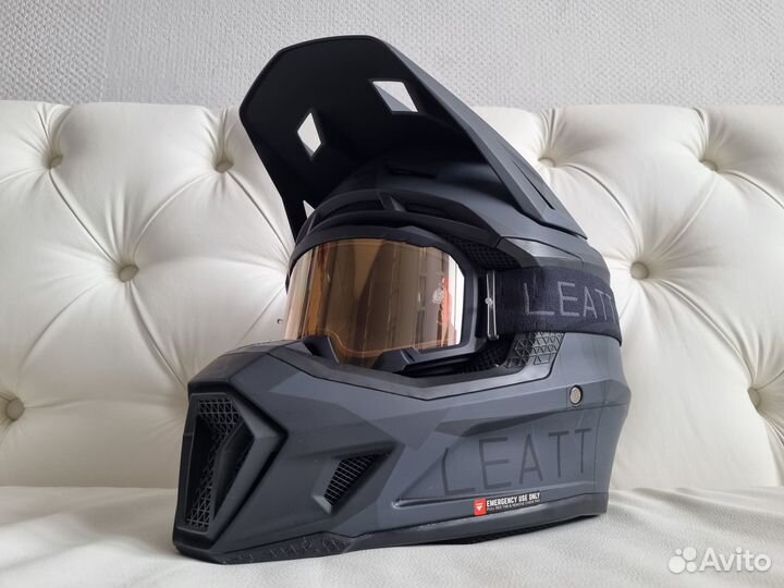 Шлем кросс-эндуро Leatt 7.5 2023 очки Leatt 4.5