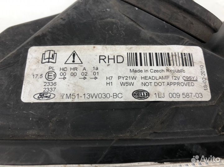 Фара 7M5113W030BC Ford C-Max (2003-2011)