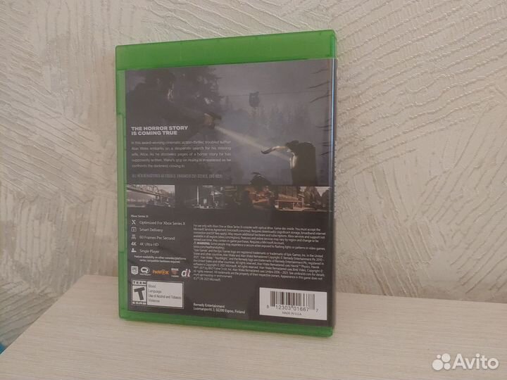 Alan Wake Remastered Xbox One Series