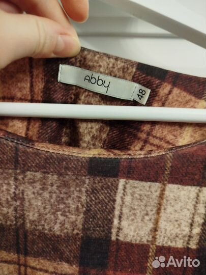 Платье клетка 48-L