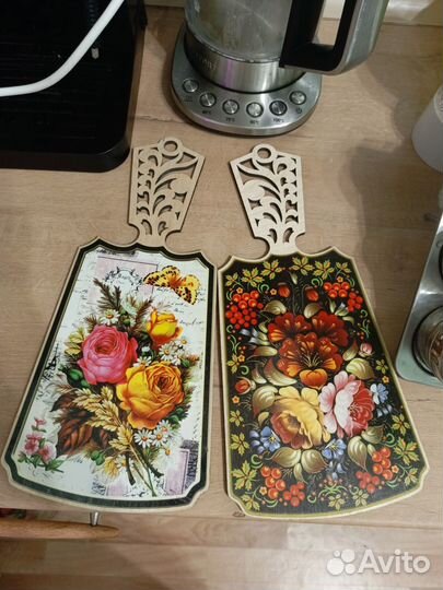 Доска кухонная декоративная деревянная