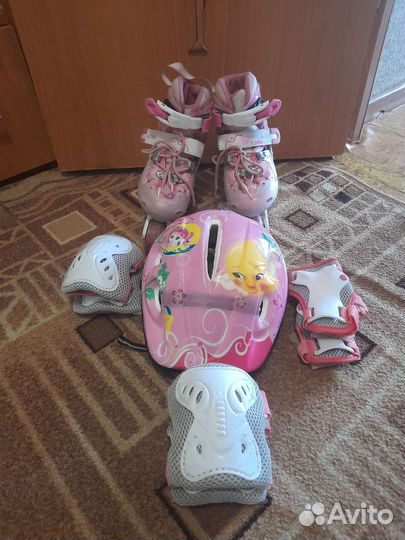 Роликовые коньки детские раздвижные