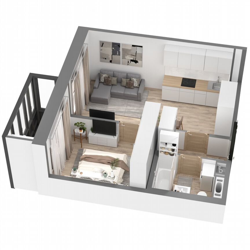 1-к. квартира, 39,8 м², 19/23 эт.