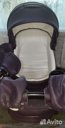 Коляска 3 в 1 adamex monte carbon