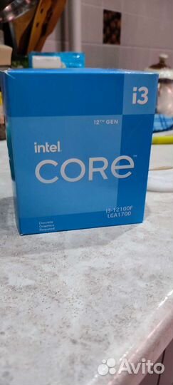 Intel core i3 12100f box