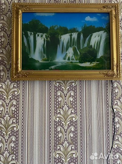 Картина водопад с подсветкой и звуком