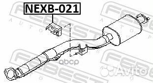 Крепление глушителя nissan X-trail T30 nexb-021