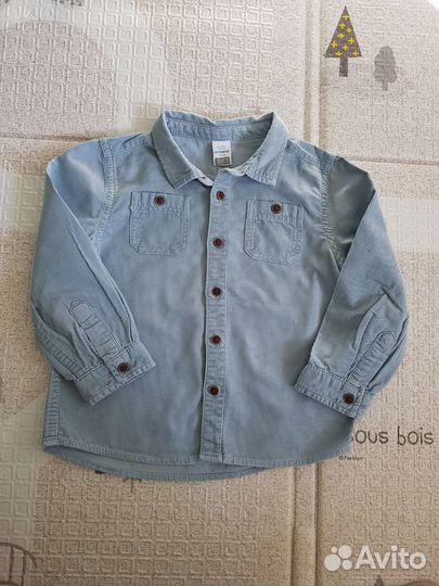Вельветовая рубашка доя мальчика 92 размер