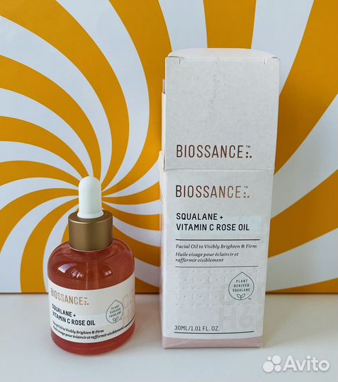 Biossance squalane Vitamin C Rose Oil сыворотка