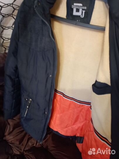 Пуховик зимний мужской удлиненный 46 размер