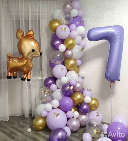 Оформление шарами, фотозона, арка из шаров