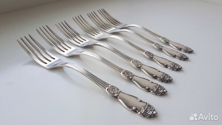 Мельхиоровые Вилки, 6 шт