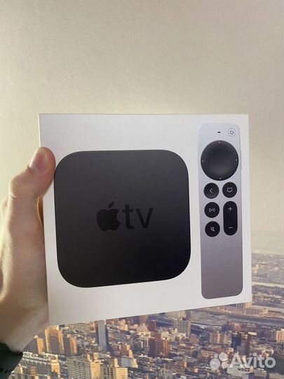 Apple TV 4K 64gb полный комплект