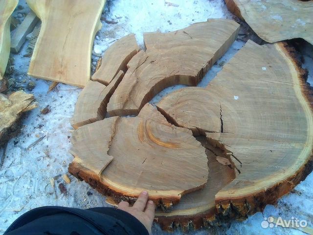 Слэбы из распил дерева