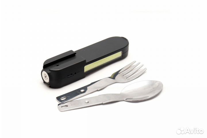 Зажигалка USB со спиралью, ложкой, вилкой и магнит