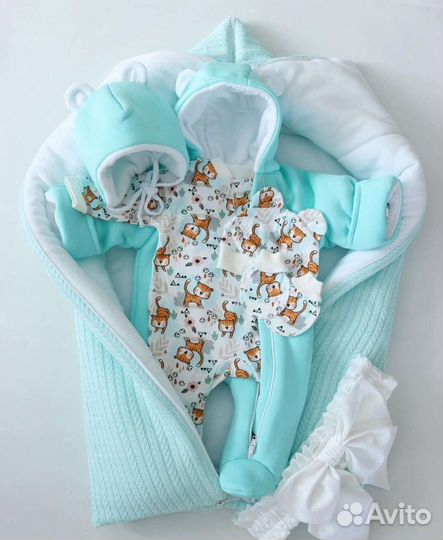 Конверт комплект комбинезон для новорожденного