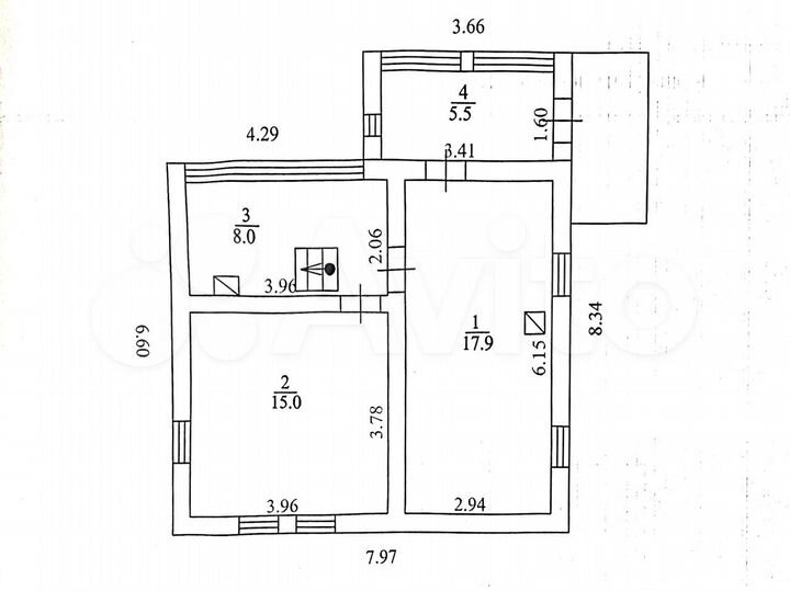 Дача 64,2 м² на участке 15,4 сот.