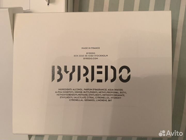 Пустая коробка от духов byredo Blanche