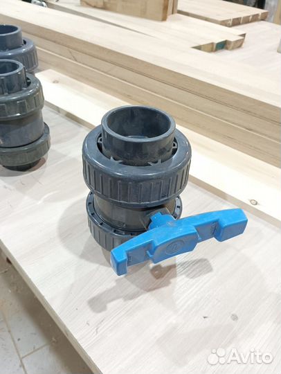 Кран шаровый пвх Ду 80