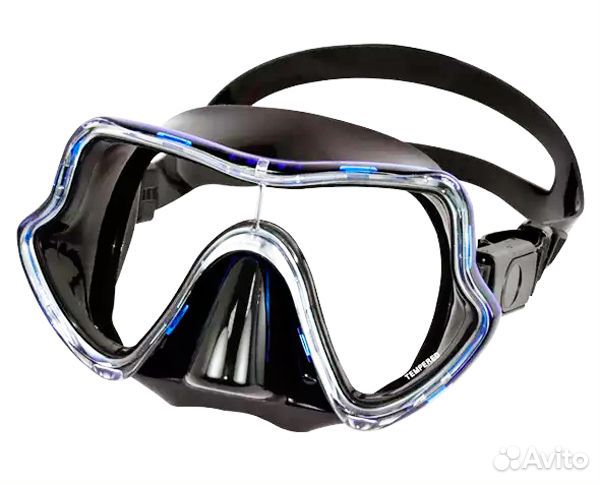 Широкообзорная маска для дайвинга Mk-600 Black