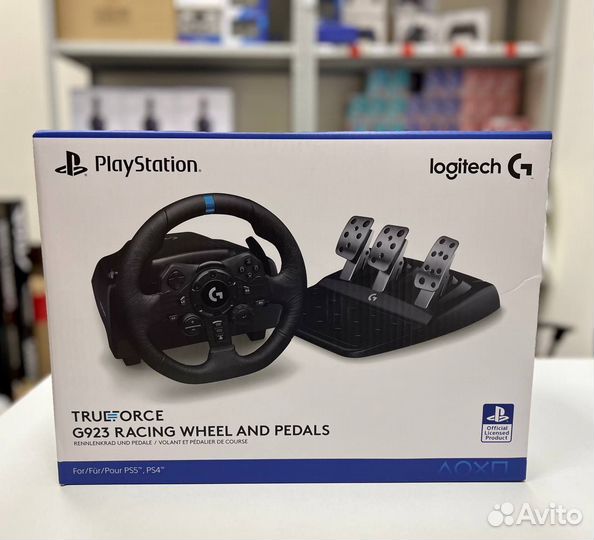 Руль Logitech G G923 trueforce (PS4 / PS5 / PC)