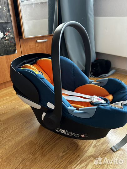 Автолюлька от 0 cybex aton i-sise с базой isofix