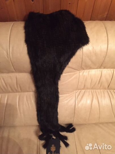 Новый -Норковый капюшон шапка