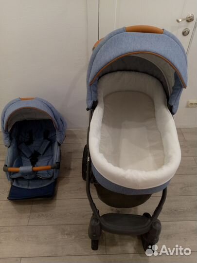 Коляска 2 в 1 универсальная adamex neonex