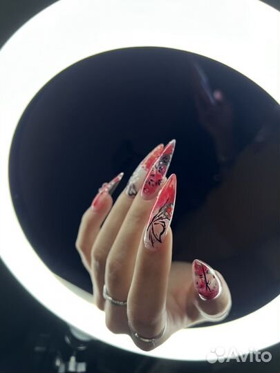 Наращивание и креативные дизайны, арт-маникюр