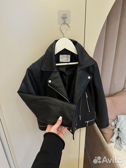 Кожаная куртка zara детская 8 лет